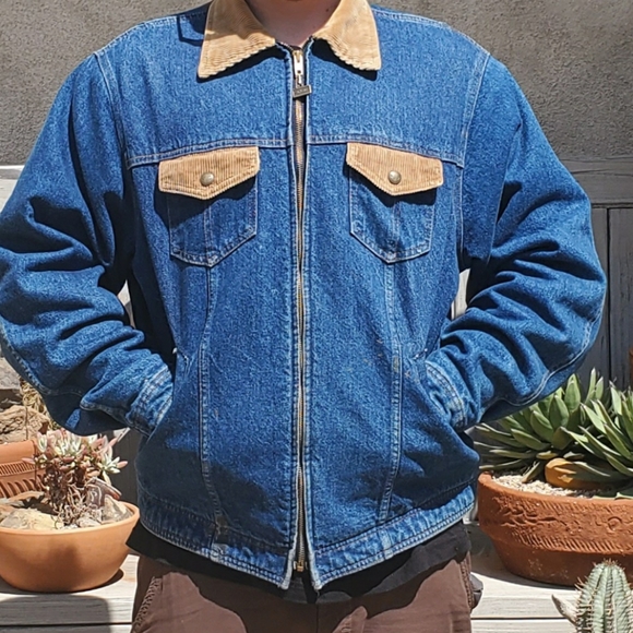 Vintage Walls "Blizzard Proof" Denim Jacket - Picture 1 of 2